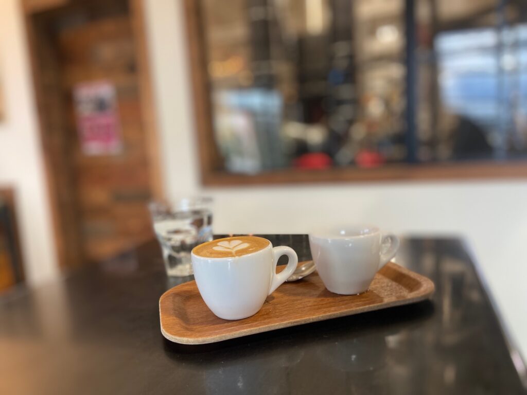 a one and one coffee and macchiato at coava coffee